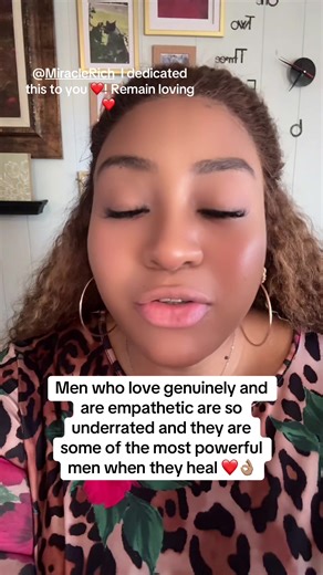 Men who love genuinely and are empathetic are so underrated and they are some of the most powerful men when they heal ❤️👌🏽 #love #motivation #viral #relationships #fyp