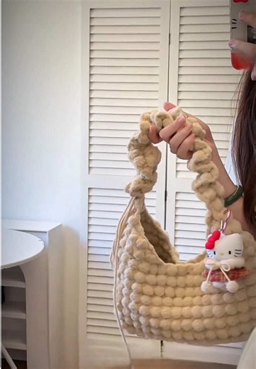 Túi len siêu slay: mẫu túi len handmade phong cách túi len hand