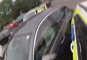 Shocking footage of dealer's botched escape