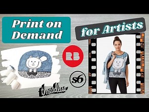 How I Scan, Edit, and Upload Art to REDBUBBLE & More | Print on Demand for Artists