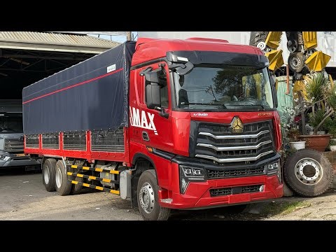 Howo Max 3-axle truck, 14.3-ton payload, 9.9m cargo bed, only 330 million VND | Howo Max 3-axle t...
