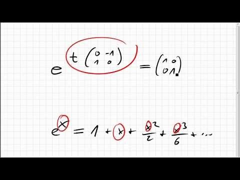 13B.1 Exponentialfunktion von Matrix; Differentialgleichungssystem dazu
