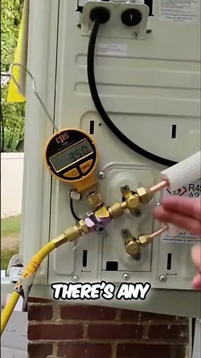 Mastering AC Vacuum: From 500 to 280 Microns! #shorts