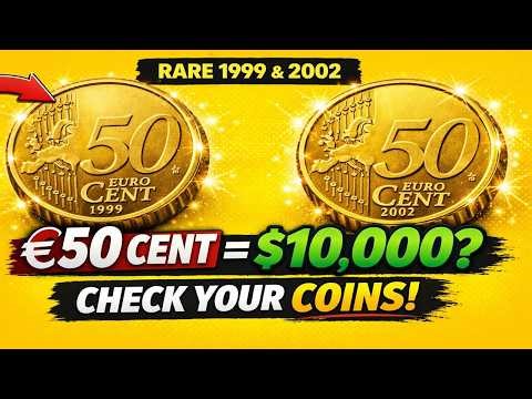 Rare 50 Euro Cent Coins (1999 & 2002) – Hidden Treasure Alert!