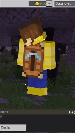 How to Get the Crafter Cape In Minecraft Bedrock Edition! #minecraft #capes #twitchcon #shorts