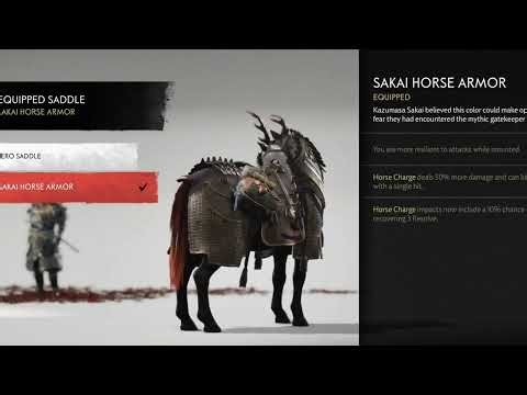 ghost of tsushima ALL ARMOR SET collection with HIDDEN skills #ghost