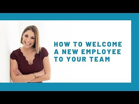 How to welcome a new employee to your team