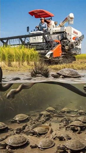 Cinematic Mud Motion: Rice Field Wildlife in Action