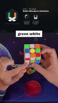 How to solve a Rubik's Cube part one #rubikscube #cubing #speedcubing