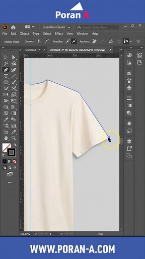 1.2K views · 28 reactions | T-Shirt Flat Sketch – Part 1 Start simple. Sketch smart. ✍ #FlatSketch #TShirtDesign #FashionSketch #PoranA | Poran A | Facebook