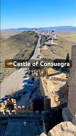 Inside Consuegra Castle — history above the plains of La Mancha. 🏰🇪🇸✨#spain #consuegra #windmill