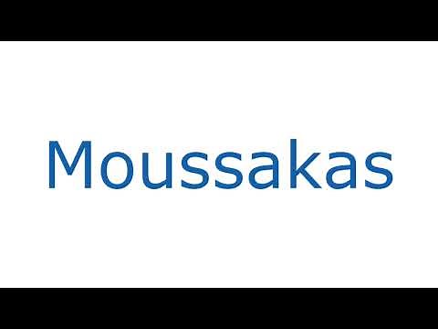 How To Pronounce Moussaka With Greek Accent
