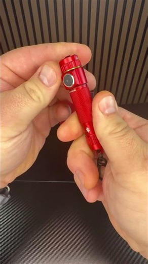 Swiss Tech Schlussel 400 Lumens Mini Rechargeable Keychain Flashlight, Red, Limited Edition