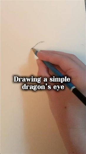 Drawing a simple dragon eye #art