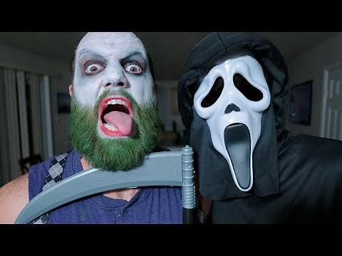 Bearded Joker vs Scream Spiderman vs Zombles In Real Life Superhero Nightmare Movie!
