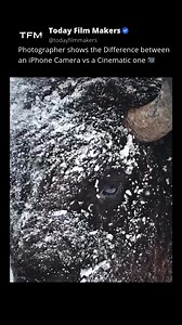 21K views · 389 reactions | Photographer shows the Difference between an iPhone Camera vs a Cinematic one  @drew.simms Follow @todayfilmmakers for the Latest Filmmaking Tutorials & Tips  ➡ @todayfilmmakers ➡ @todayfilmmakers ➡ @todayfilmmakers No Copyright Intended: DM for Credit/Removal  #todayfilmmakers #filmmaking #videography #filmmakinglife #wildlifephotography #cinematography #bison #naturelens #visualstorytelling | Today Film Makers | Facebook