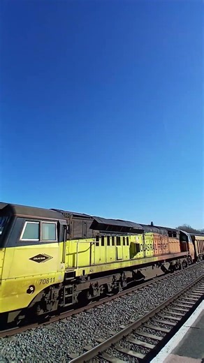 #train Colas 70811 passing Oxford working 6M40 to Cliffe hill stud fm colas 18 March 2026