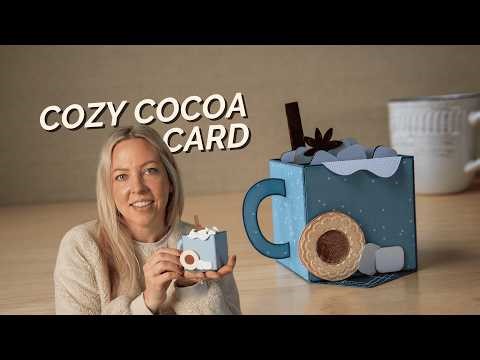 Cozy Cocoa Mug Card Tutorial ☕ | Easy 3D Winter Card with Cricut