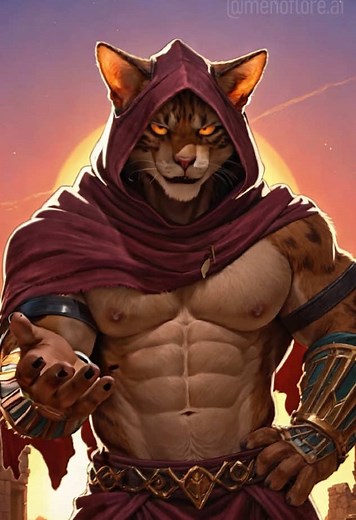 Part 1 - Have you heard the tale of the desperate adventurer? Fate did everything in its power to stop the poor fellow from finding the perfect boyfriend, but one should not underestimate a man's thirst. #ai #aifantasy #dungeonsanddragons #furry #gayai #aimen #anthro