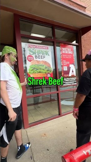 Ordering The Shrek Beef Sandwich At Arby’s