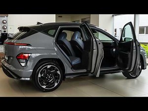 2025 Gray Hyundai Kona N Line Top - Compact Family SUV in Detail