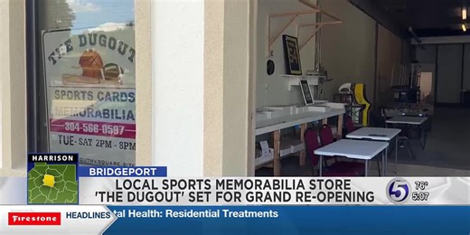 Local sports memorabilia store 'The Dugout' set for grand re-opening
