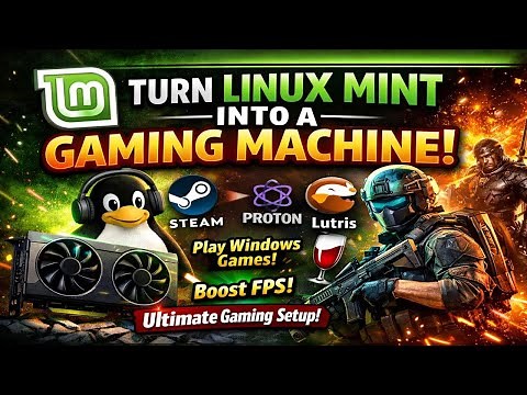 Turn Linux Mint Into a Gaming PC (Steam, Proton, Lutris & Wine Setup)