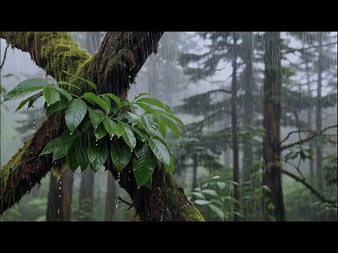 Instant Sleep with Heavy Forest Heavy Rain Sounds – Insomnia Relief & Stress Healing