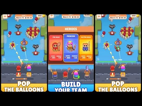 Balloon Tower Defense Game All Mobile Video Gameplay
