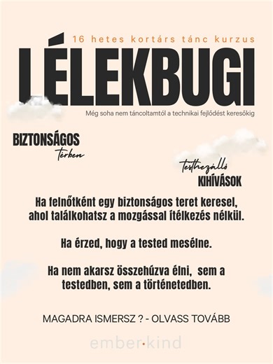 FootNotes Dance | ember•kind | Indulunk! 🔥 Új kurzus, régi alapok, és még rengeteg új kaland. A LÉLEKBUGI egy 16 hetes kortárs táncprogram, ahol a tested... | Instagram