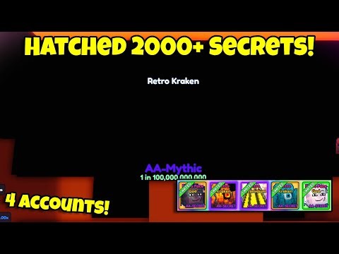 Hatched 2000+ Retro Secrets in Bubble Gum Simulator Infinity!