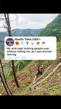 My wife kept inviting people over without telling me, so I just started leaving. #shorts #story