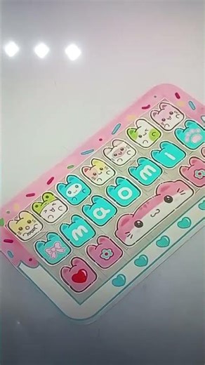 DIY cute keyboard/craft whith paper #shorts