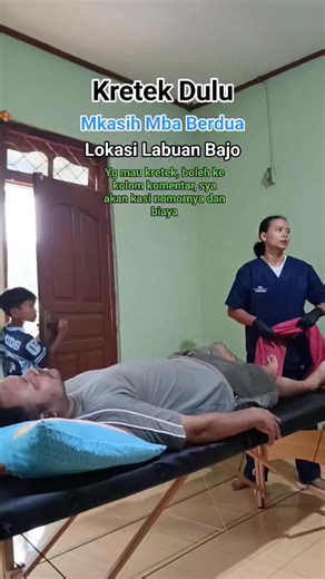 Thanks Kretek Bajo Setidaknya sebagian keluhan,,,,,, terobati..... Mkasih mba berdua.....utk pelayanannya.... Ada pernah kretek?? Atau mau kretek??? Sya ada nmor yg bisa dihubungi. Lokasi praktek ada di Labuan Bajo,..... | Venzo Ramling