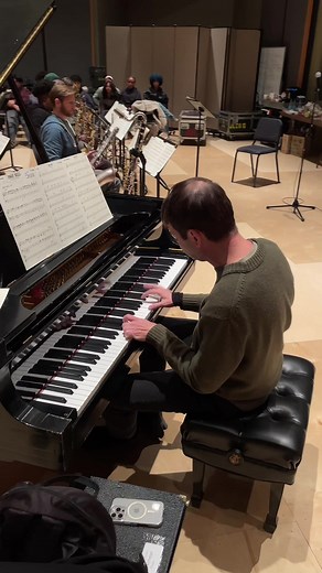 PT. 1: The Jazz at Lincoln Center Orchestra rehearses “Jingle Bells” (arranged by Ernie Wilkins) for “Big Band Holidays,” Dec. 16-21 in Rose Theater. #bigbandholidays #jazzatlincolncenterorchestra #jinglebells #jazz #holidays
