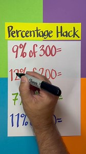 38K views · 27 reactions | Percentages made easy #math #hack | Lanette and Kurt | Facebook