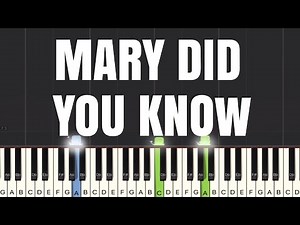 Mary Did You Know - Piano Tutorial | Medium