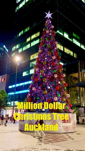 143K views · 3.5K reactions |  Auckland, New Zealand Auckland’s stunning million-dollar Christmas tree glowing beautifully at night. The lights, colours, and festive vibes make the city feel truly magical this season. A perfect spot for a holiday stroll and some Christmas cheer! #AucklandChristmas #NZChristmas #FestiveNights #AucklandCity #ChristmasLights #fblifestyle | Kiwi Travel Vlogs | Facebook