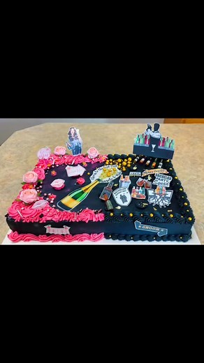 Bachelor/bachelorette cookies and cream cake with cookie butter buttercream. For a lovely couple. Congratulations 🎉 | Audrey’s Dazzling Cakes