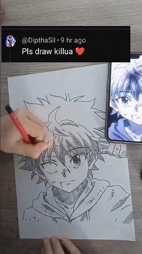 Easy Killua Drawing Tutorial | Step by Step for Beginners (Hunter x Hunter #anime #killua#hunterxhun