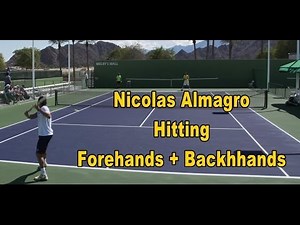 Nicolas Almagro Hitting - BNP Paribas Open 2013