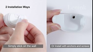 Lenink Wall Mount Compatible with Ecobee Smart Sensor, 2 Pack Smart Sensor Wall Holder Replacement Intelligent Robot Model, Not Suitable for 2nd Generation (White)