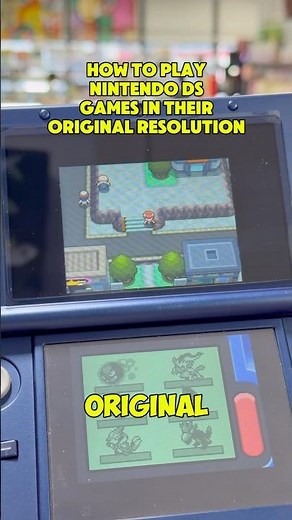 Play Nintendo DS games on the Nintendo 3DS with the original resolution