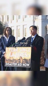 It has been a year since the fires in Southern California last January. Trump lied to disaster victims – federal aid still has not come. The Administration is punishing people because of where they live, including the many Republicans who live in Southern California. We need to deliver this aid immediately. | Rep. Ted Lieu