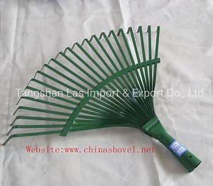 [Hot Item] Garden Rake Steel Rake Head Green Rake Harrow