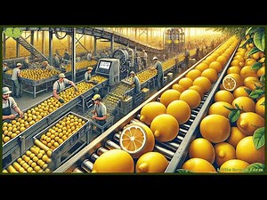 Mega Lemon Factory: Harvesting and Sorting Millions of Tons of Lemons | Producing Limoncello