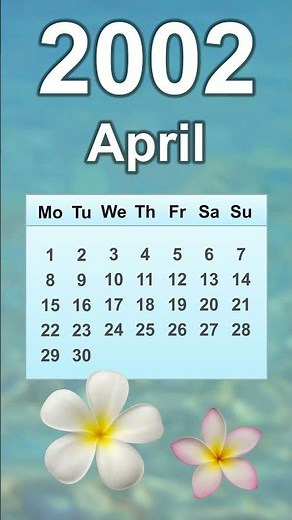 April 2002 Calendar