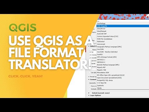 Convert any geo file format with QGIS
