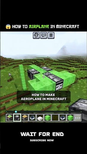 😱HOW TO MAKE 100% WORKING ✅ AEROPLANE IN MINECRAFT | #shortvideo #minecraft