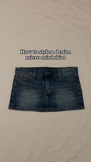 How to Style a Denim Micro Mini Skirt Effortlessly